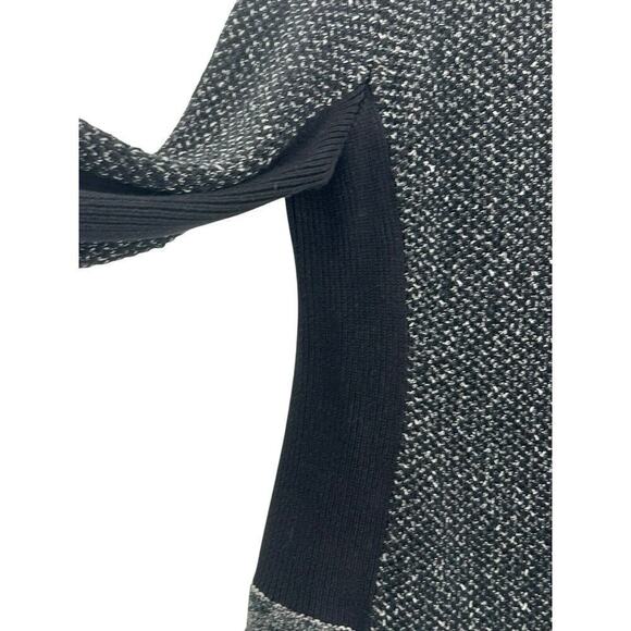 Rag & Bone Black Tweed Knit Asymmetrical Zip Up Jacket Size L - Picture 16 of 16